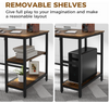 Oak & Tea Home Office Desk, Computer Desk with Storage, 120x60cm 46-1-531