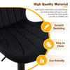 2x 360° Swivel Bar Stools Velvet Gas Lift Chairs Kitchen Pub Chair