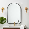 Arched Metal Frame Bathroom Mirror Bedroom Makeup Dressing Mirror Wall Mounted