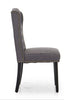 Dining Chairs Set of 2 Button Tufted Upholstered Dining Chairs with Wing Design