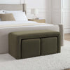 Dusk Hoxton Olive Velvet Nesting Bench RRP £699