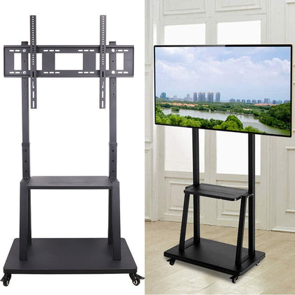 Mobile TV Stand on Wheels for 32-100