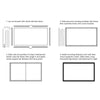 Fixed Frame 16:9100" Projector Screen Deluxe Dual Layered Home Theatre