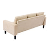 Panana Padded 3 Seater Sofa Bed Fabric 3 Seater Suite Wood Legs Couch