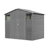 8x5.7ft Metal Garden Shed Galvanised Steel Storage House With Lockable Door NEW