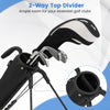 Small Golf Club Carry Bag with Shoulder Strap-White