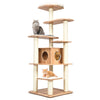 Cat Tree 179 Cm Small Cat Tower Indoor Kitten Activity Center Climbing Stand