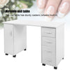 Manicure Nail Table Movable Nail Station Desk with Casters for Nails Art Beauty