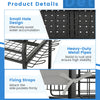 Garden Yard Tool Organizer Rolling Tool Garage Storage Rack w/ Universal Wheels