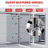 LED Bathroom Mirror Cabinet With Bluetooth Shaver Socket Large Storage 1050x650