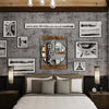 Industrial Wall Mirror Metal Frame Wall Mounted Home Bathroom Fireplace Mirror