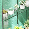 Walk in Garden Greenhouse w/Shelves Steeple Grow House 120 x 186 x 190 cm Green