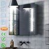 IP44 Led Illuminated Bathroom Mirror Cabinet Fog Demister Pad Sensor 240V Socket
