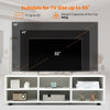 TV Stand for TVs up to 55 Inches Wooden 6 Storage Compartments TV Cabinet Table