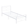 Simple Budget metal bed Single bed Frame w/Mattresses Option Bedroom Furniture