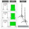 Photography 3 Backdrops +Stand Set Photo Studio Softbox Lighting Video Light Kit
