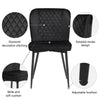 Dining Chairs Set of 2 Velvet Upholstered Kitchen Chairs for Home Restaurant