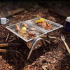 Stainless Steel Portable Barrel Barbecue Outdoor Garden BBQ Grill Cooking Stoves