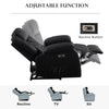 ELECTRIC RECLINER ARMCHAIR 8 POINT HEATED LEATHER MASSAGE RECLINER CHAIR SOFA