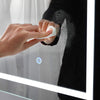 LED Bathroom Mirror Cabinet with Lights Touch Switch 3 Colors LED with Storage