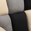 Modern Patchwork Fabric Rocking Nursing Chair Upholstered Relax Rocker Armchairs