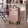 Large Makeup Trolley Case Beauty Vanity Case Box Hairdressing Trolley on Wheels