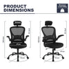 Ralex-chair Office Chair Ergonomic Mesh Desk Chair, Comfort Adjustable Height