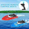 2 Pack RH701 RC Racing Boat – 2.4Ghz High-Speed Remote Control Ship 25km/h Kids