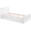 Merax 2 Drawers 3ft Single Wooden Solid White Pine Kids Storage Bed Frame 190x90