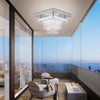 LED Ceiling Crystal Lights Luxury Chandelier Modern Pendant Lamps Square Hallway