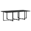 Brokky 13 Piece Garden Dining Set Black Poly Rattan, Dining Furniture D5J7