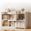Expandable Bamboo Desktop Bookshelf Desktop 3/4 Storage Rack Organizer Bookcase