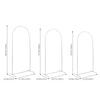 Set of 3 Wedding Arch Backdrop Stand Flower Display Frame Backdrop Metal Rack