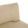 Creamy Faux Suede Fabric Upholstered Sofa Bed 3 Seater Recliner Sleeper Sofabed