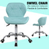 Computer Desk Chair Office Cushioned Chair Chrome Legs Swivel Fabric/PU/Velvet