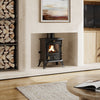Fireplace Cast Iron Heater Home Log Burning Flame Effect Living Room Stove 4500W