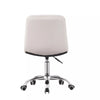 Adjustable Cushioned Computer Desk Office Chair Chrome Legs Lift Swivel Chairs