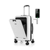 Costway 20'' Carry On Luggage Lightweight PC hardshell suitcase w/Front Pocket