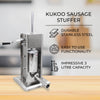 3L Sausage Stuffer Machine, 5 Funnel Sizes, Household and Commercial Kitchen