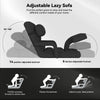 Floor Folding Chair 14 Positions Adjustable Floor Lazy Chair with Armrest Single