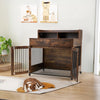 Wooden Dog Crate Pet Cage Indoor Furniture Large Dog House Kennel with Drawer UK