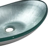 Bathroom Sink Bowl Wash Basin Countertop Tempered Glass Vanity w/ Pop up Drainer