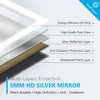 LED Bathroom Mirror with Shaver Socket Demister Illuminated Lights Touch Control