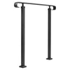 Wrought Iron Handrail Outdoor Handrail Fit 1 to 3 Steps Stairs Handrail