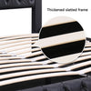 Ottoman Storage Double Bed Frame Upholstered Platform Bed With Headboard Black