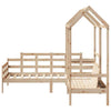 Day Bed and Set with Roof 90x200 Solid Wood Pine U5V0
