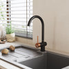 Matt Black Mono Mixer Tap Single Lever Kitchen Bathroom Sink Faucet Swivel Spout