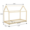 Solid Wood Kid House Bed Frame Single Bed Treehouse Toddler Child Floor Bedframe