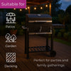 Neo Smoker Barbecue Charcoal Portable BBQ Grill Built-in Thermometer Garden