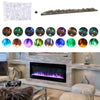 LED Fireplace Media Wall Fire Wall Mounted / Standing Electric Heater 40-100in